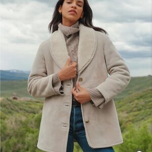 New Jenni Kayne Shearling Coat Size L